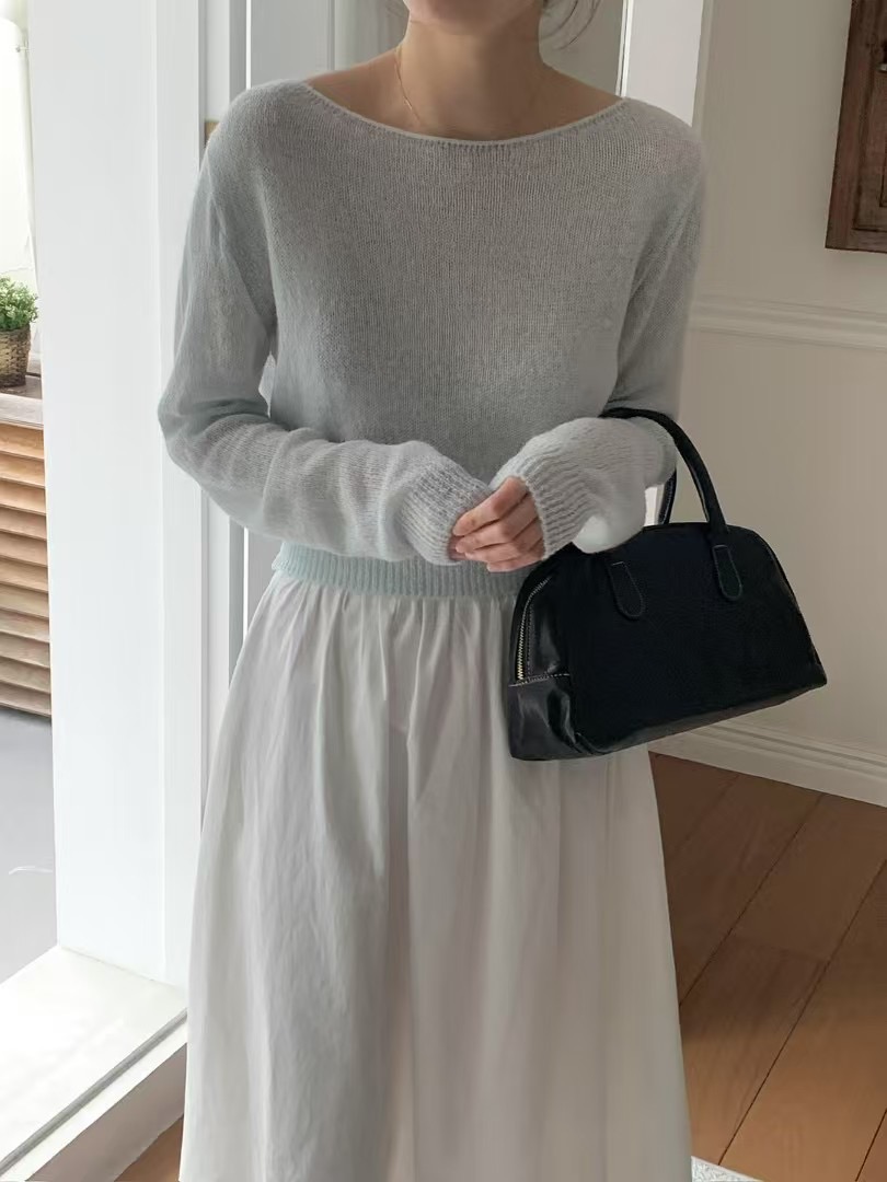 AT THIS MOMENT直郵韓國代購㊣女裝新款休閑人氣時尚針織衫AT THIS MOMENT針織衫