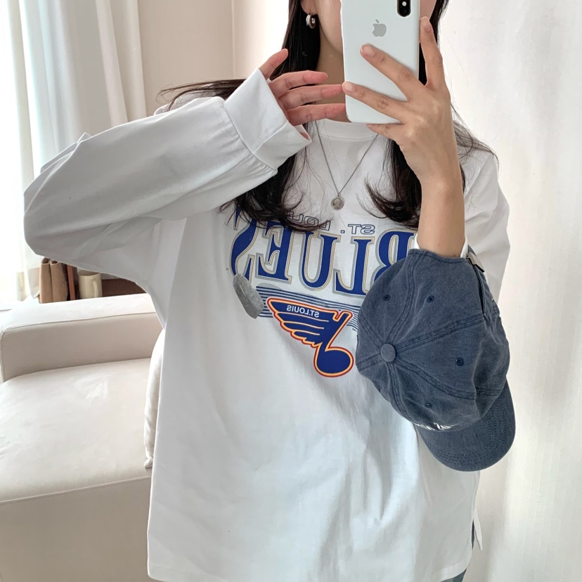FROMJINI韓國直郵㊣東大門實拍女裝新款休閑人氣熱賣長袖T恤FROMJINI長袖T恤