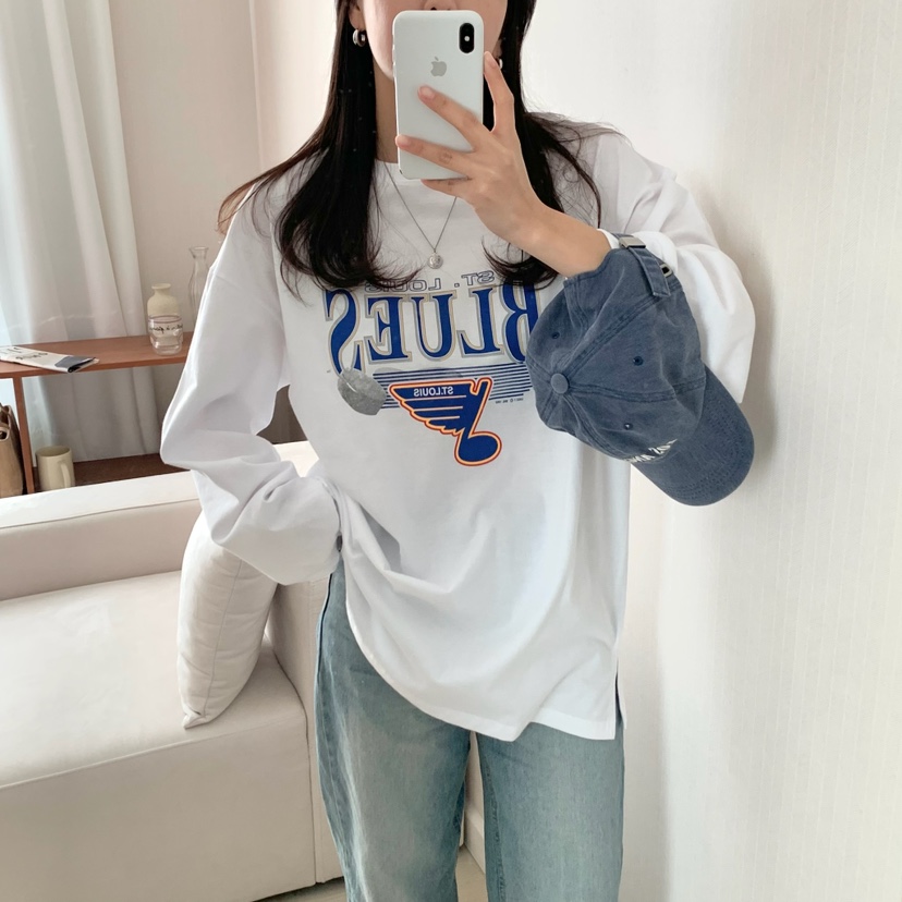 FROMJINI韓國直郵㊣東大門實拍女裝新款休閑人氣熱賣長袖T恤FROMJINI長袖T恤