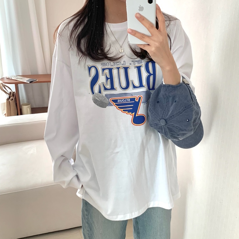 FROMJINI韓國直郵㊣東大門實拍女裝新款休閑人氣熱賣長袖T恤FROMJINI長袖T恤