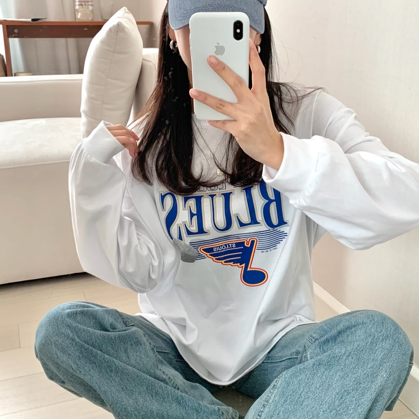 FROMJINI韓國直郵㊣東大門實拍女裝新款休閑人氣熱賣長袖T恤FROMJINI長袖T恤