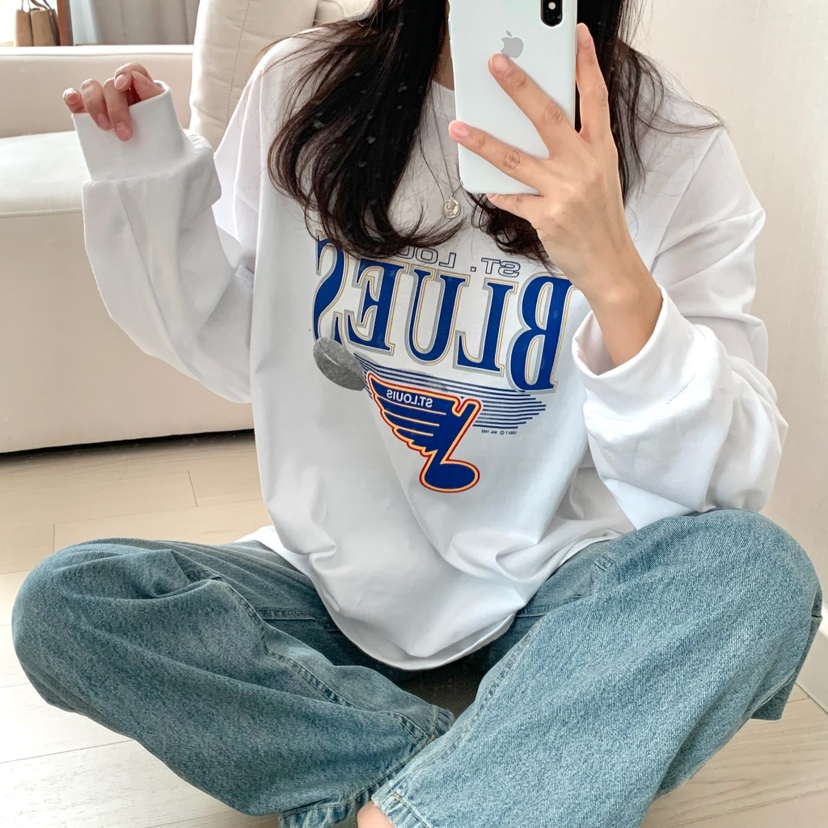 FROMJINI韓國直郵㊣東大門實拍女裝新款休閑人氣熱賣長袖T恤FROMJINI長袖T恤
