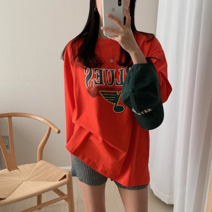 FROMJINI韓國直郵㊣東大門實拍女裝新款休閑人氣熱賣長袖T恤FROMJINI長袖T恤