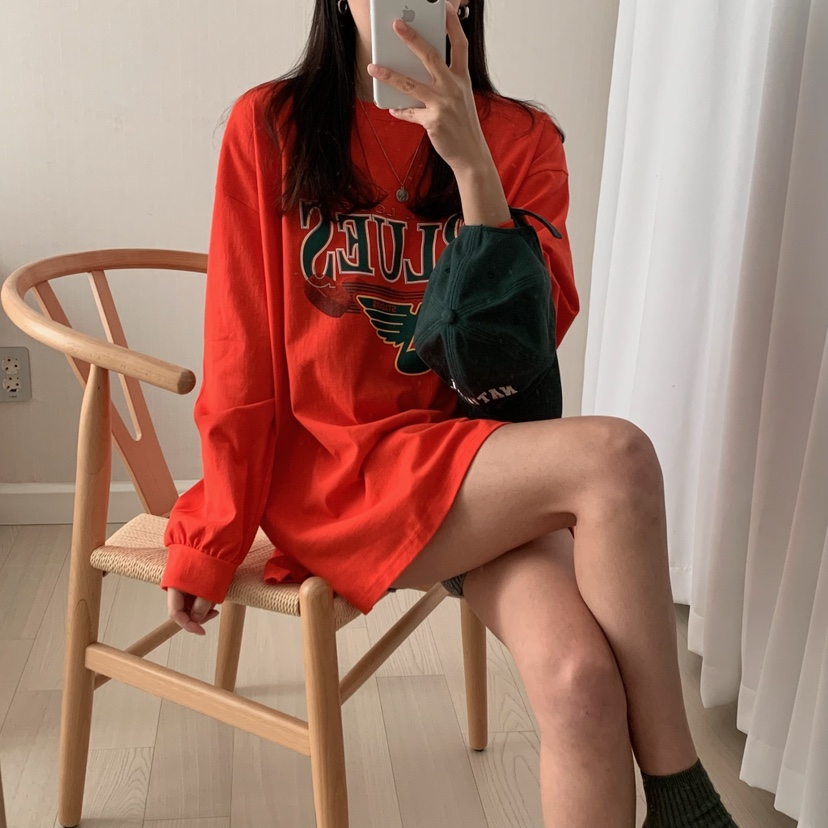 FROMJINI韓國直郵㊣東大門實拍女裝新款休閑人氣熱賣長袖T恤FROMJINI長袖T恤