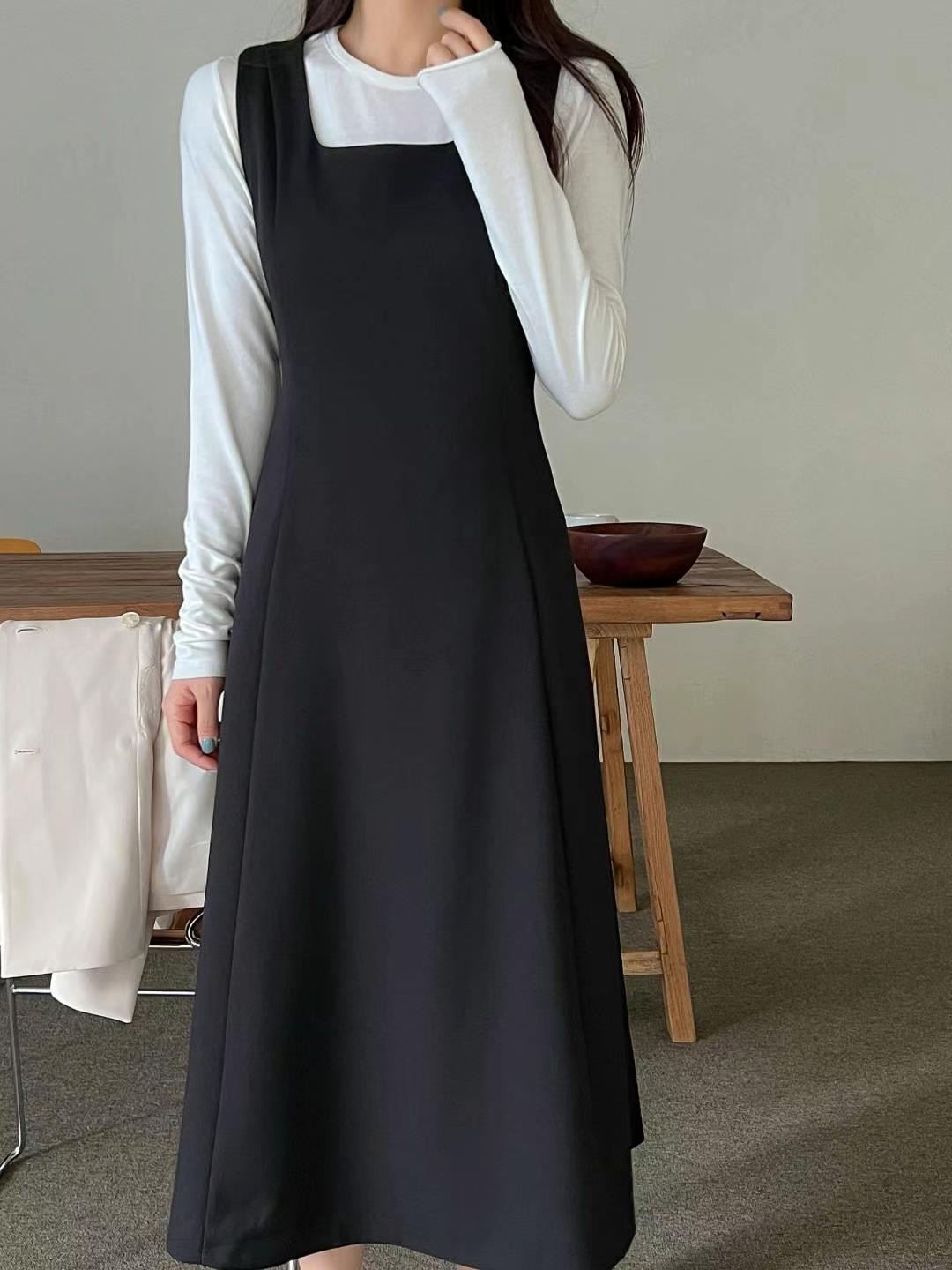 ANDBYL韓國直郵㊣東大門實拍女裝新品休閑連衣裙不含內搭長款ANDBYL連衣裙圖色2