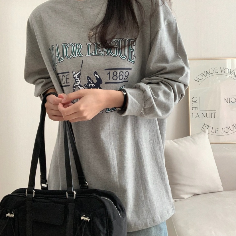 FROMJINI韓國直郵㊣女裝新品休閑時尚熱賣25春夏職業長袖T恤FROMJINI長袖T恤