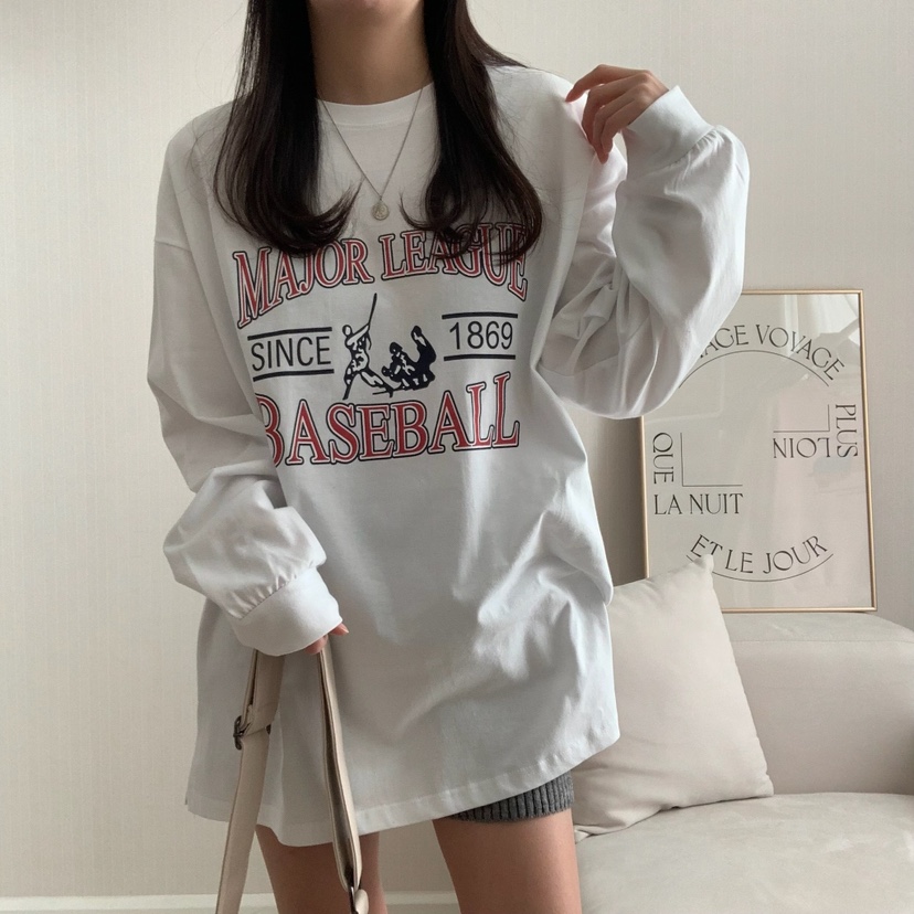 FROMJINI韓國直郵㊣女裝新品休閑時尚熱賣25春夏職業長袖T恤FROMJINI長袖T恤
