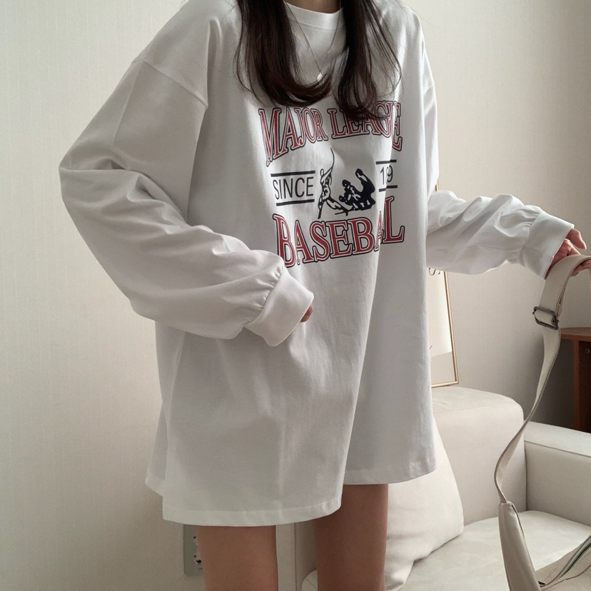 FROMJINI韓國直郵㊣女裝新品休閑時尚熱賣25春夏職業長袖T恤FROMJINI長袖T恤