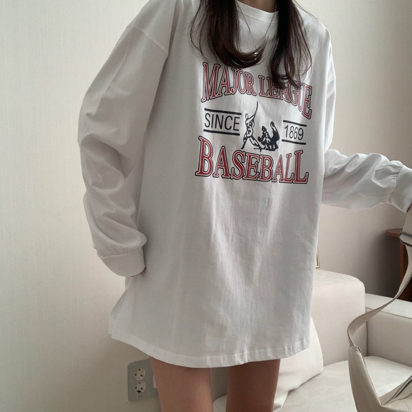 FROMJINI韓國直郵㊣女裝新品休閑時尚熱賣25春夏職業長袖T恤FROMJINI長袖T恤