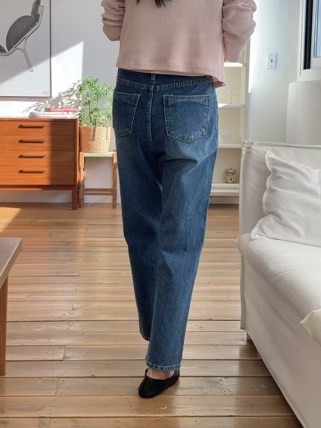 AT THIS MOMENT直郵韓國代購㊣女裝新品推薦25春夏牛仔褲AT THIS MOMENT牛仔褲