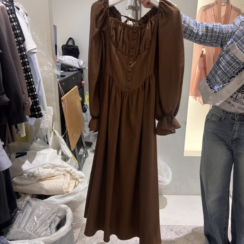 TYCHE東大門實拍女士新品推薦時尚25春夏休閑熱賣真品連衣裙TYCHE連衣裙圖色1