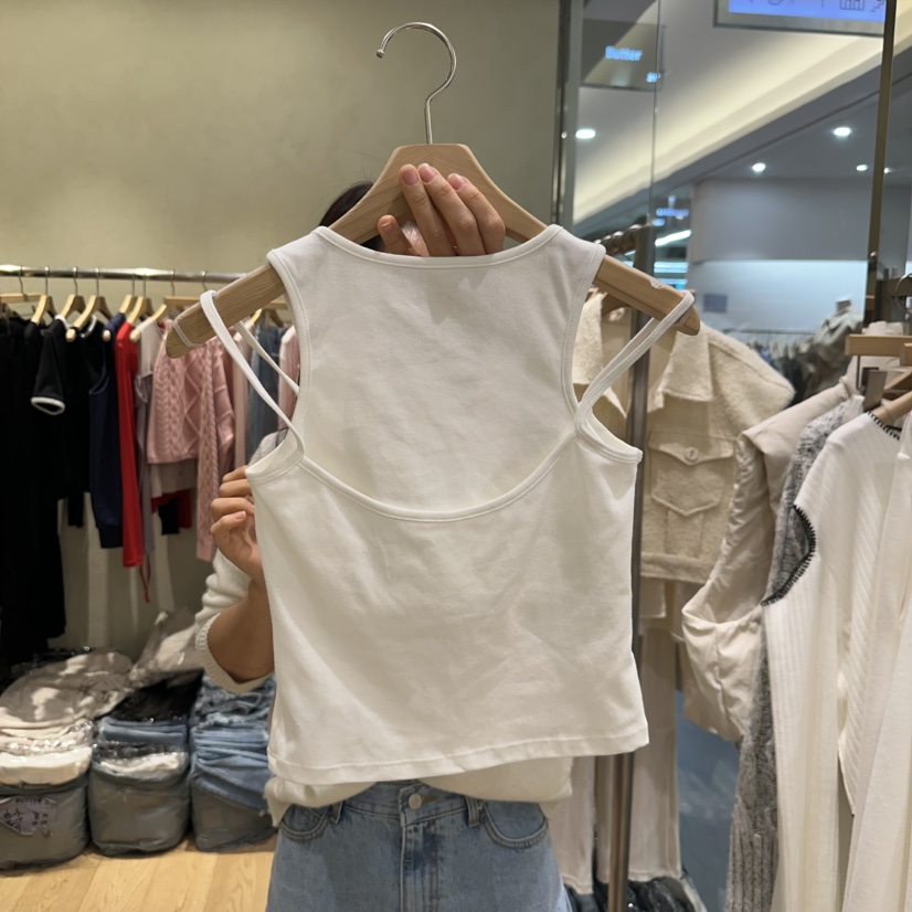 BUTTER-P東大門實拍女士新款職業25春夏推薦時尚真品吊帶背心HELVETICA吊帶/背心