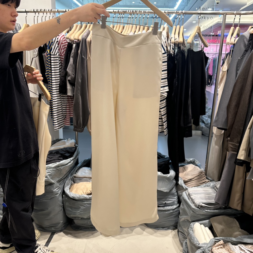 HONG.U東大門代購女士新款職業休閑25春夏人氣時尚真品休閑褲HONG.U休閑褲圖色2