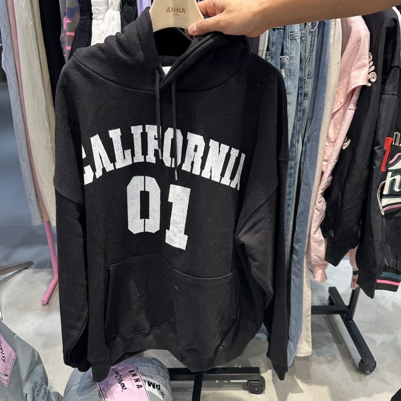 ANNA東大門代購女裝新品休閑熱賣人氣職業推薦時尚衛衣連帽ANNA衛衣圖色2
