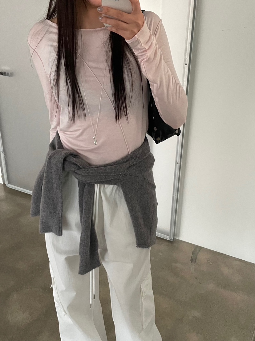 ACME直郵韓國代購㊣女裝新款職業推薦人氣休閑熱賣25春夏長袖T恤ACME長袖T恤