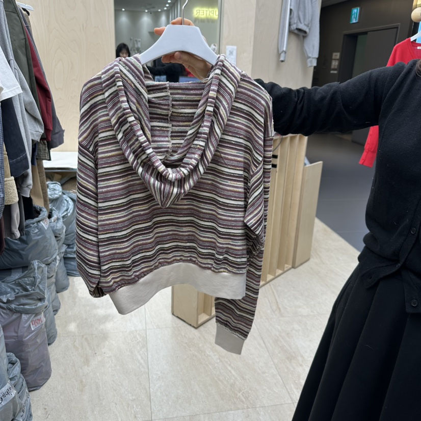 Lay oveR韓國㊣直郵東大門代購女裝新品時尚25春夏衛衣兜帽E/E/E衛衣
