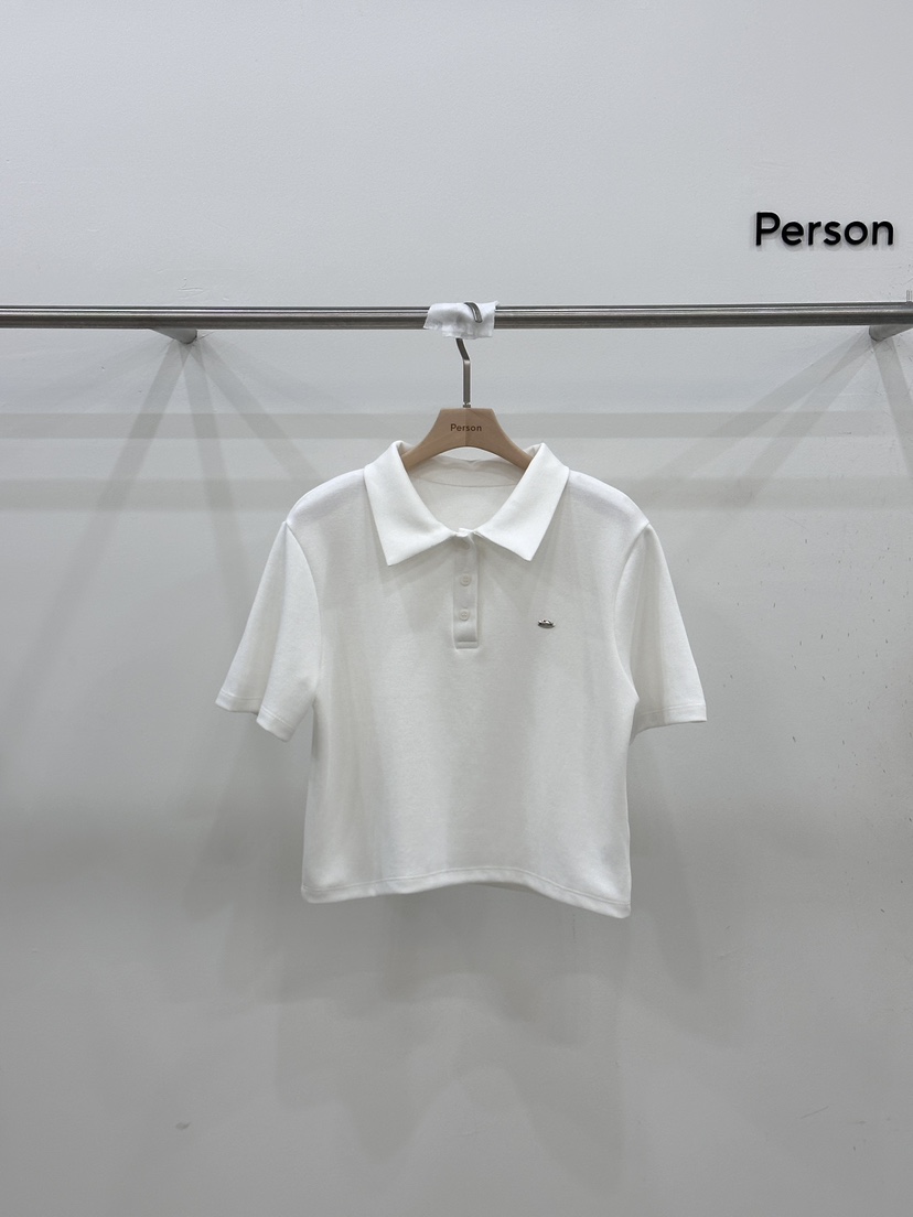 PERSON韓國直郵㊣女裝新款熱賣時尚人氣休閑25春夏推薦職業T恤PERSONT恤