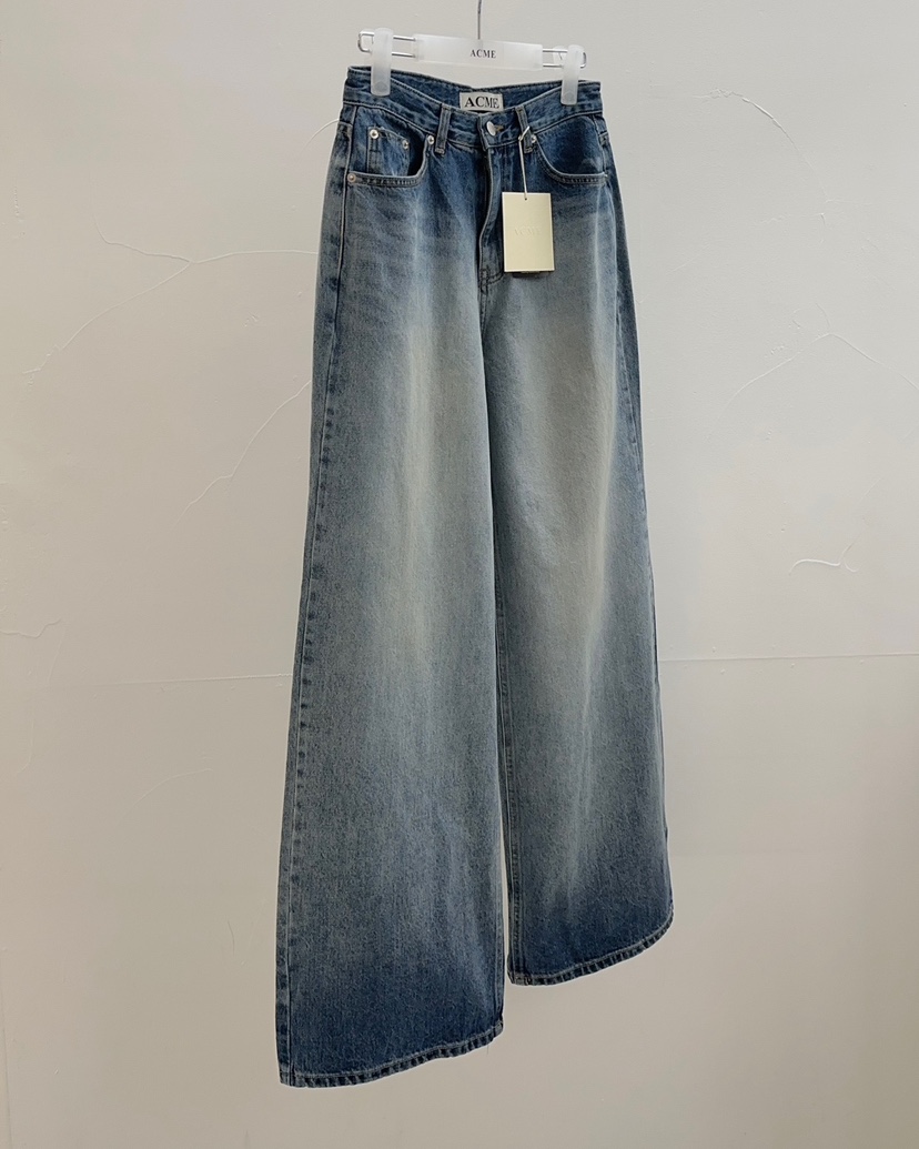 ACME直郵韓國代購㊣女裝新款熱賣休閑時尚推薦25春夏牛仔褲ACME牛仔褲圖色1