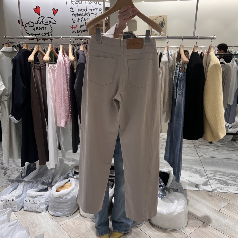 ADELINE東大門實拍女裝新品時尚職業推薦25春夏熱賣休閑褲鏤空ADELINE休閑褲