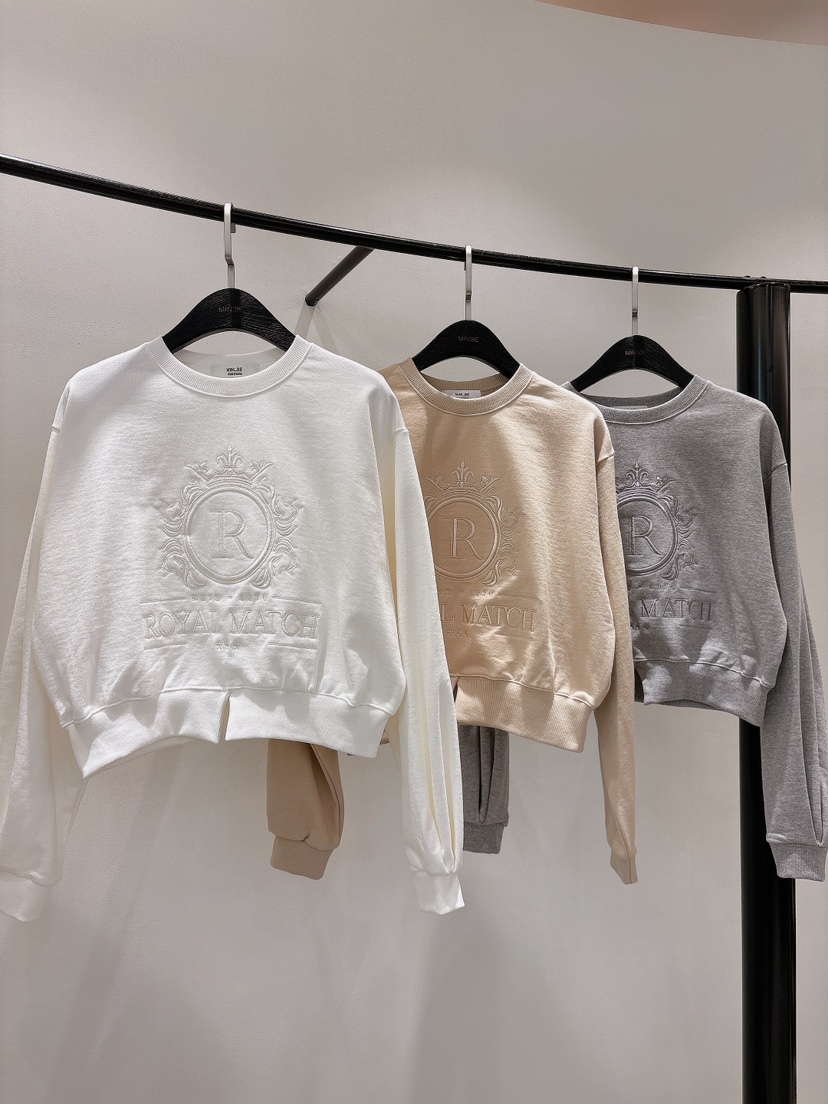 MINI BE東大門代購女裝新品職業時尚休閑25春夏真品衛衣刺繡NOVUS衛衣