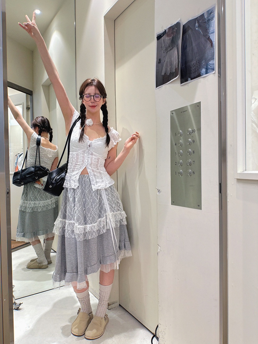 81 MARKET-L韓國直郵女裝新品人氣推薦休閑真品職業25春夏長裙81 MARKET-L長裙