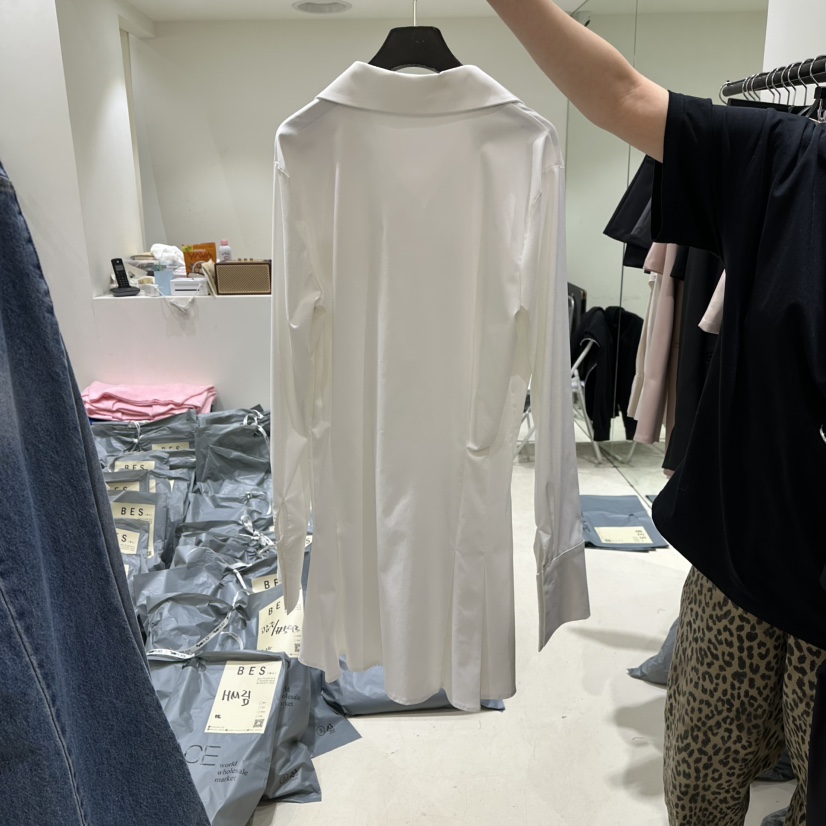 BES韓國直郵女裝新品人氣推薦職業真品休閑時尚熱賣25春夏連衣裙BES連衣裙