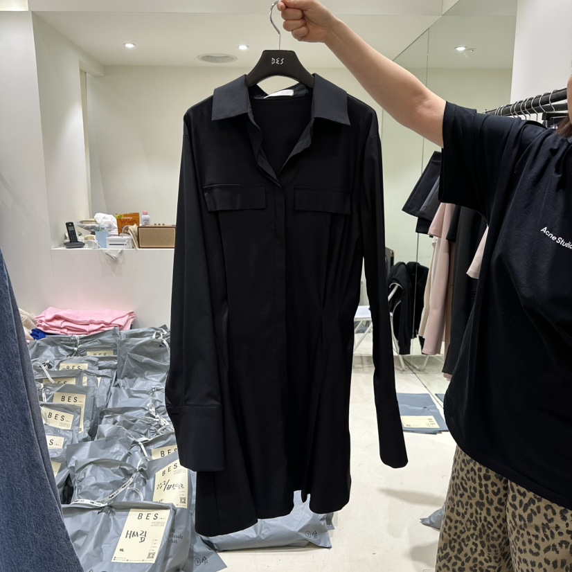 BES韓國直郵女裝新品人氣推薦職業真品休閑時尚熱賣25春夏連衣裙BES連衣裙圖色2