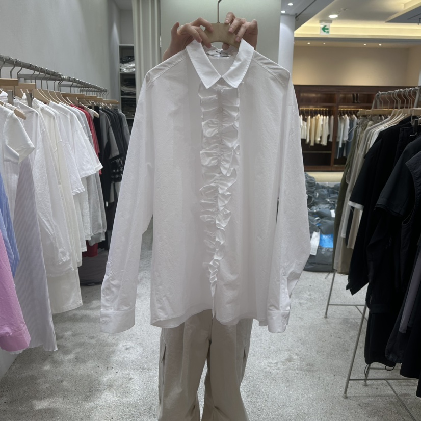 FORM韓國代購女裝新款25春夏時尚人氣職業推薦真品襯衫蕾絲衫FORM襯衫/蕾絲衫圖色3