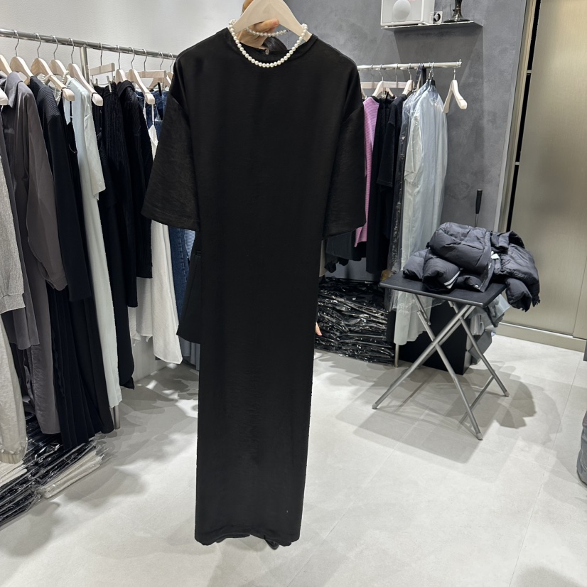 OPEN東大門代購女裝新品推薦熱賣職業時尚真品休閑連衣裙長款OPEN連衣裙