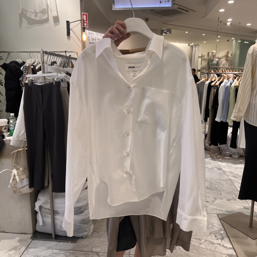 URBANE cloth東大門代購女裝新品真品25春夏熱賣襯衫蕾絲衫URBANE cloth襯衫/蕾絲衫圖色2