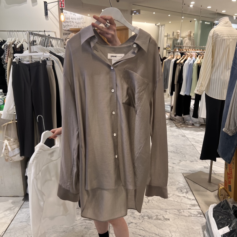 URBANE cloth東大門代購女裝新品真品25春夏熱賣襯衫蕾絲衫URBANE cloth襯衫/蕾絲衫圖色3