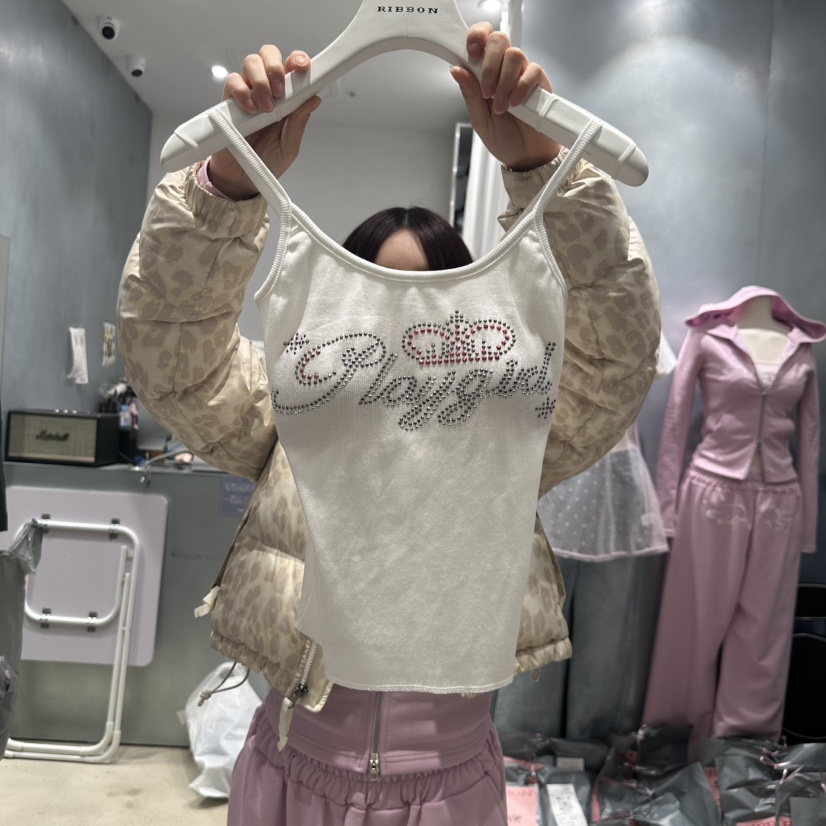 RIBBON東大門實拍女士新款時尚熱賣真品職業25春夏吊帶背心RIBBON吊帶/背心圖色3
