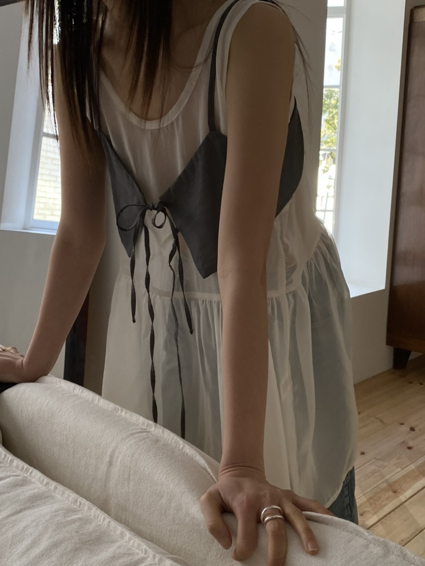 DOUZE韓國㊣直郵東大門代購女裝新款25春夏職業熱賣吊帶背心DOUZE吊帶/背心