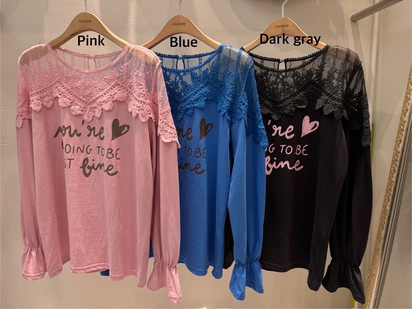 LOVABLE韓國㊣直郵東大門代購女裝新品25春夏時尚襯衫蕾絲衫LOVABLE襯衫/蕾絲衫