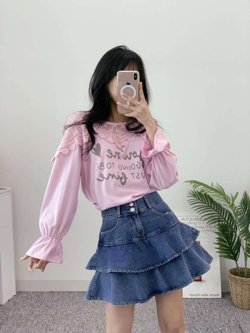 LOVABLE韓國㊣直郵東大門代購女裝新品25春夏時尚襯衫蕾絲衫LOVABLE襯衫/蕾絲衫