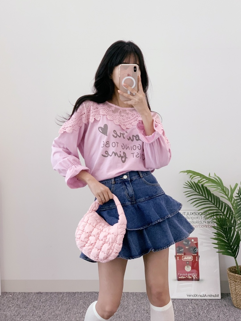 LOVABLE韓國㊣直郵東大門代購女裝新品25春夏時尚襯衫蕾絲衫LOVABLE襯衫/蕾絲衫