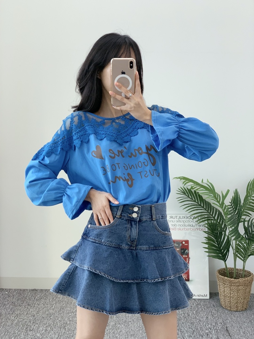 LOVABLE韓國㊣直郵東大門代購女裝新品25春夏時尚襯衫蕾絲衫LOVABLE襯衫/蕾絲衫