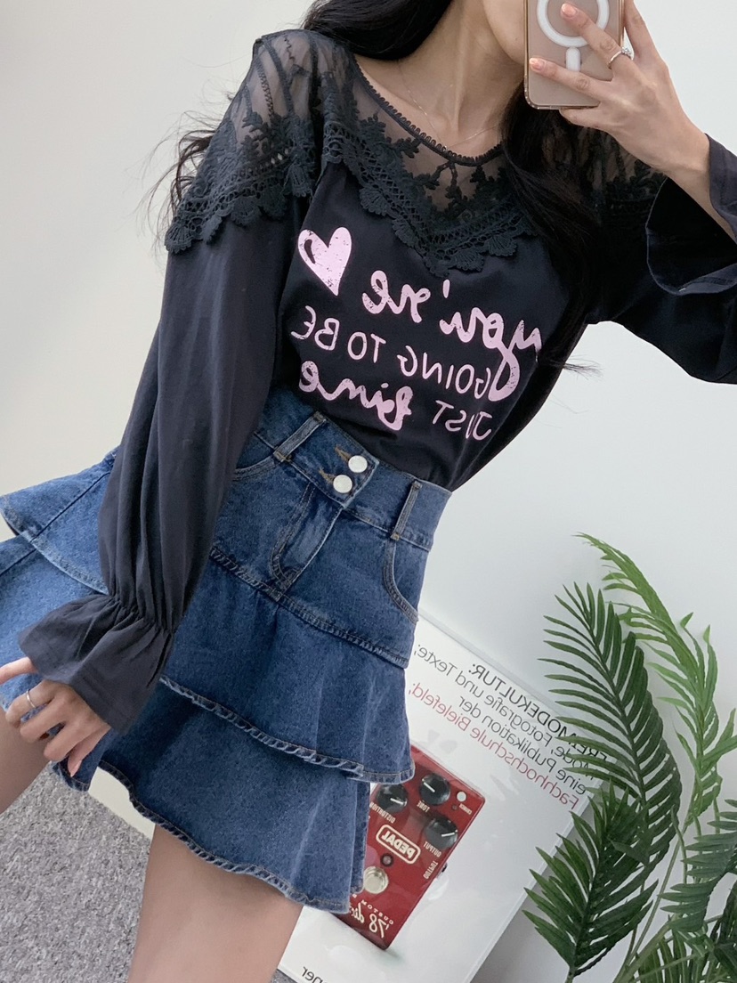 LOVABLE韓國㊣直郵東大門代購女裝新品25春夏時尚襯衫蕾絲衫LOVABLE襯衫/蕾絲衫