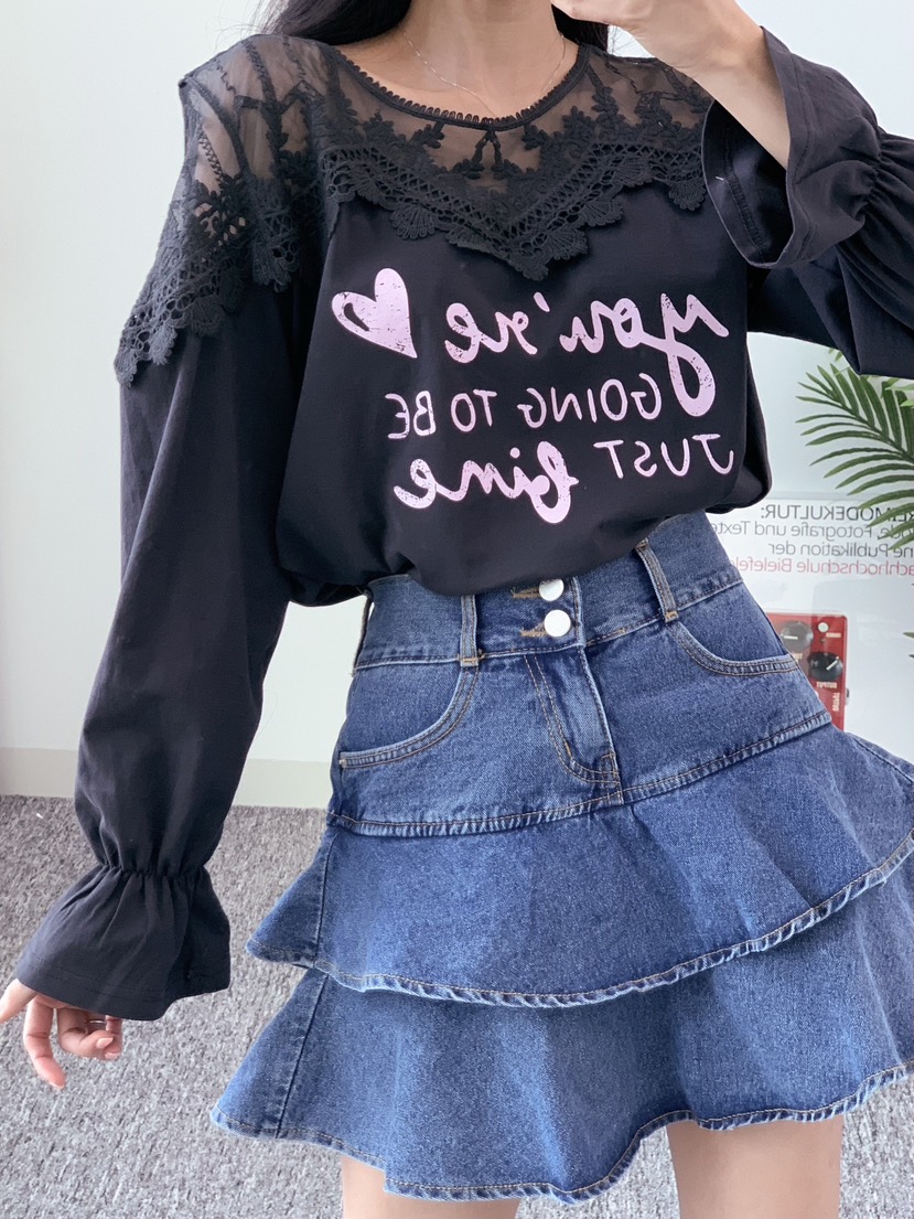 LOVABLE韓國㊣直郵東大門代購女裝新品25春夏時尚襯衫蕾絲衫LOVABLE襯衫/蕾絲衫