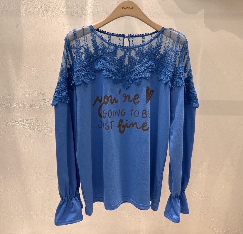 LOVABLE韓國㊣直郵東大門代購女裝新品25春夏時尚襯衫蕾絲衫LOVABLE襯衫/蕾絲衫圖色2