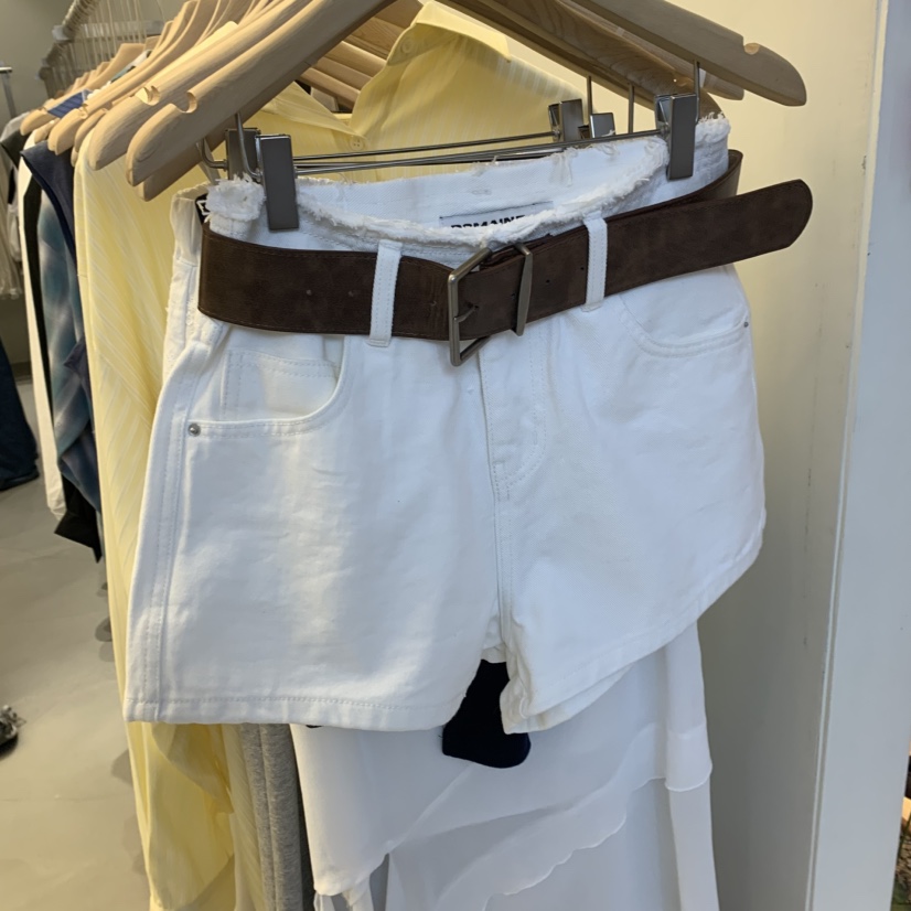 ROMAINE韓國㊣直郵東大門代購女裝新款25春夏推薦短褲不含腰帶BROT短褲圖色1