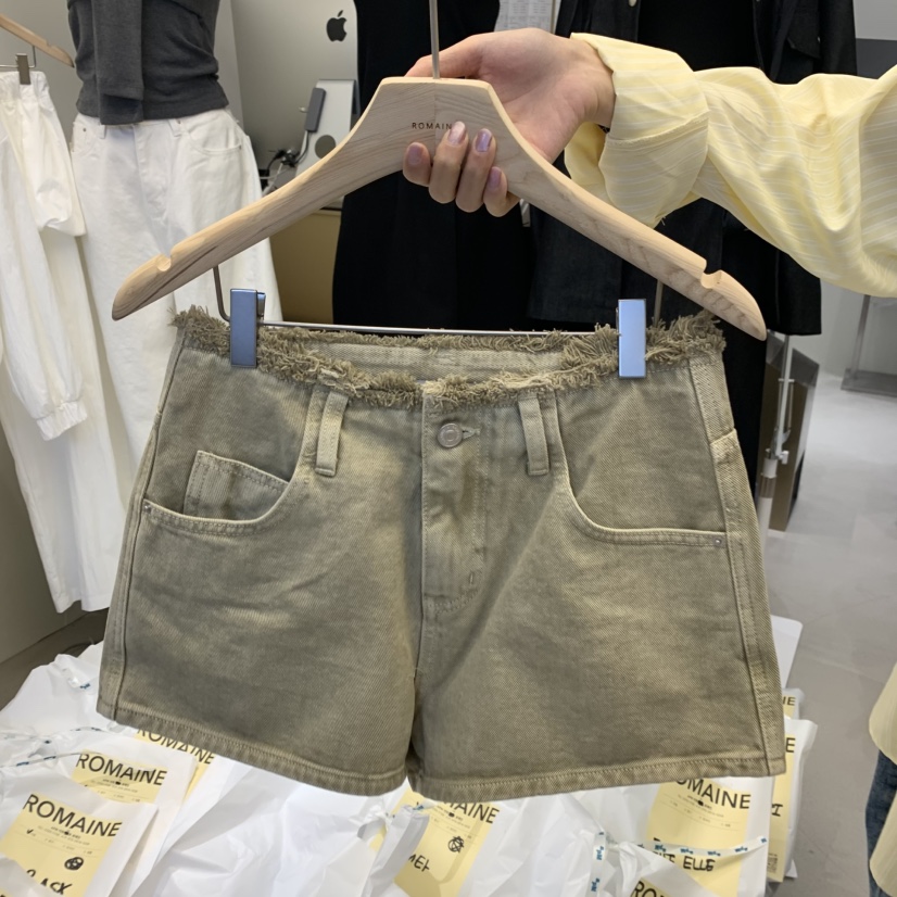 ROMAINE韓國㊣直郵東大門代購女裝新款25春夏推薦短褲不含腰帶BROT短褲圖色2