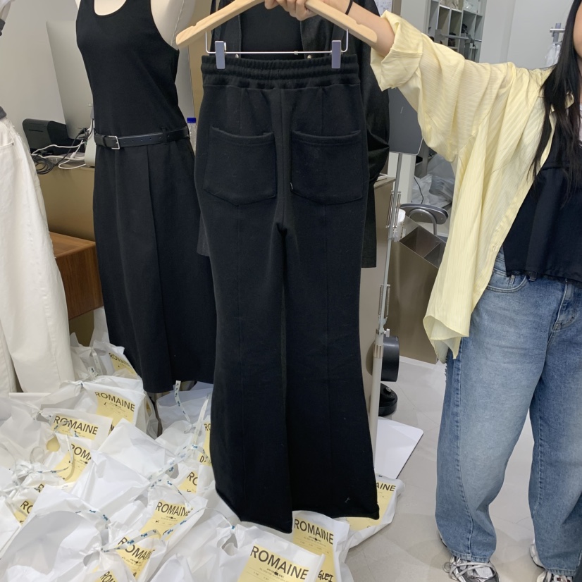 ROMAINE韓國直郵㊣女裝新款職業推薦熱賣時尚人氣休閑褲褶皺ROMAINE休閑褲