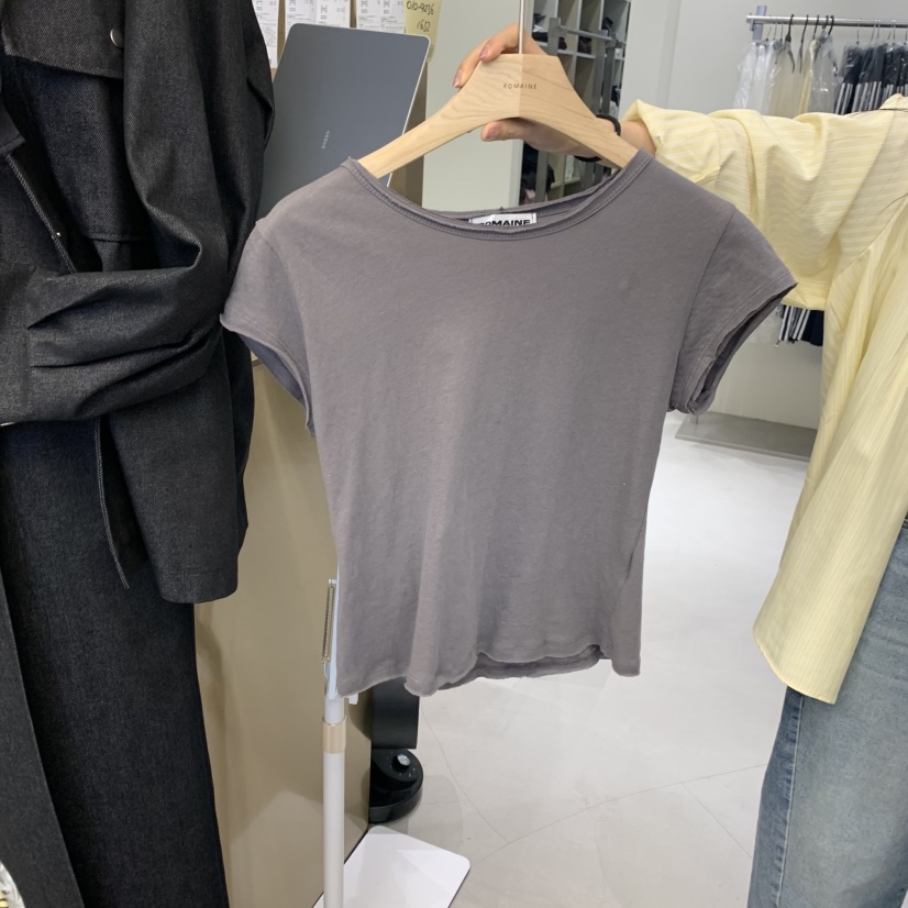ROMAINE韓國㊣直郵東大門代購女裝新品時尚熱賣休閑25春夏T恤ROMAINET恤
