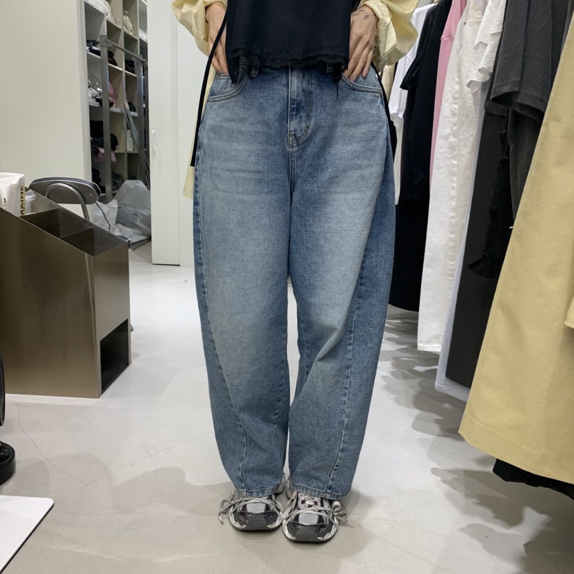 ROMAINE韓國直郵㊣女裝新款時尚休閑25春夏推薦職業牛仔褲口袋ROMAINE牛仔褲圖色2