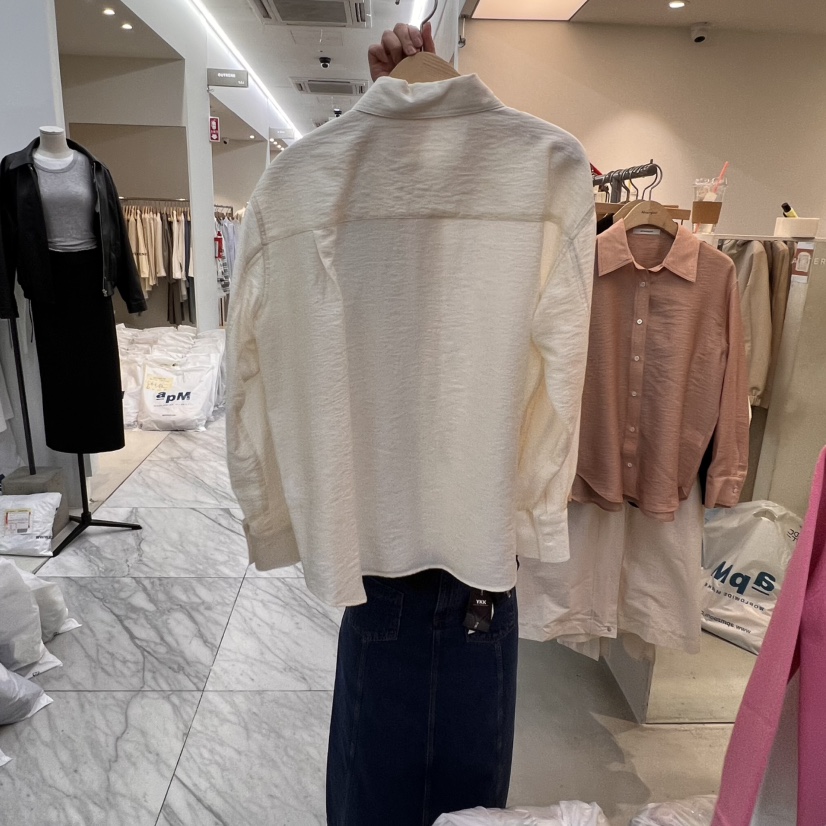 AFTERGLOW韓國直郵㊣東大門實拍女裝新品時尚襯衫蕾絲衫天絲羊毛AFTERGLOW襯衫/蕾絲衫