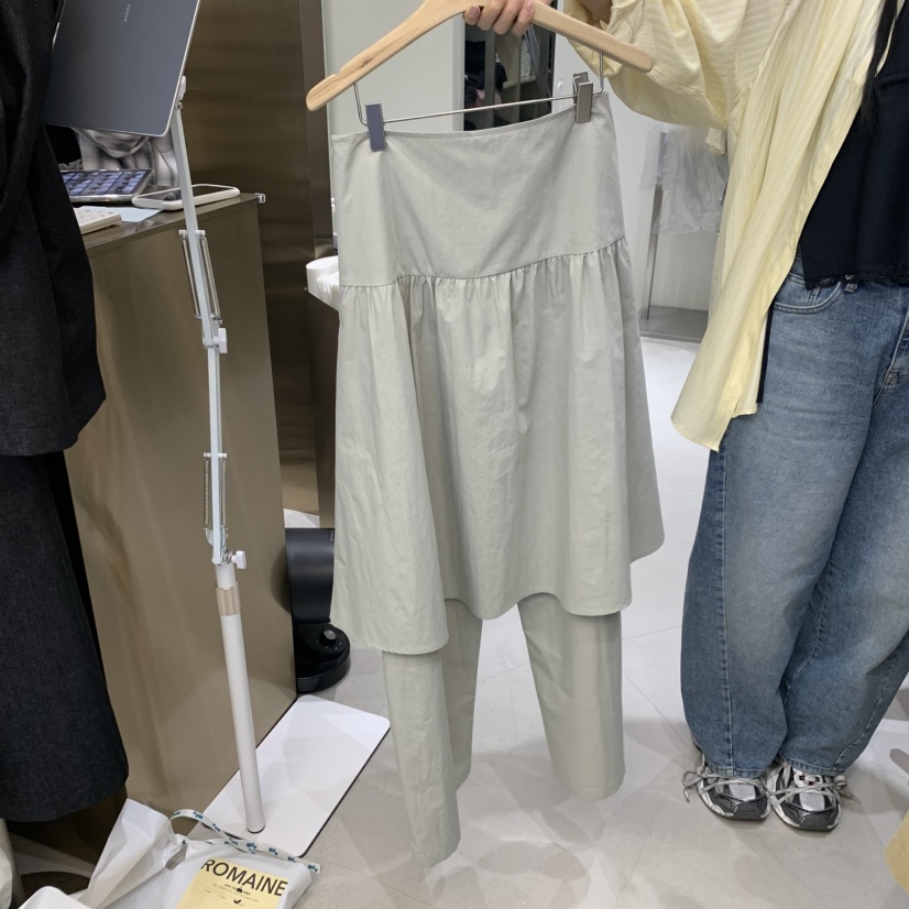 ROMAINE韓國㊣直郵東大門代購女裝新品時尚休閑熱賣裙褲假兩件ROMAINE裙褲