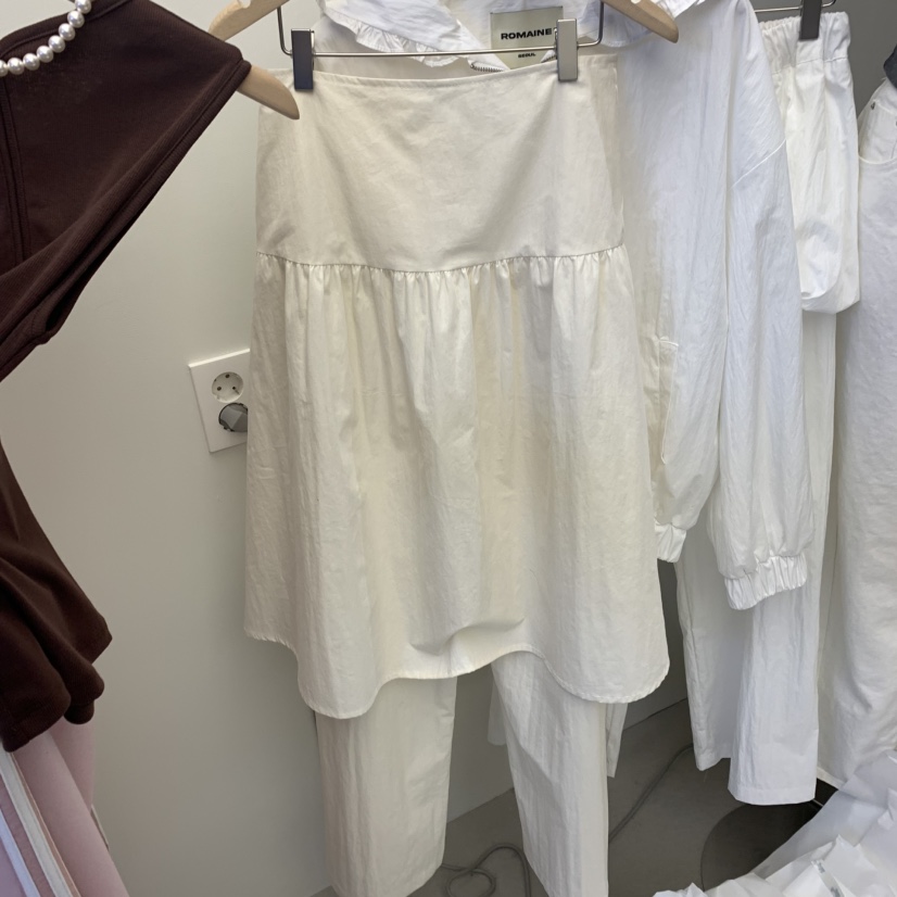 ROMAINE韓國㊣直郵東大門代購女裝新品時尚休閑熱賣裙褲假兩件ROMAINE裙褲圖色3