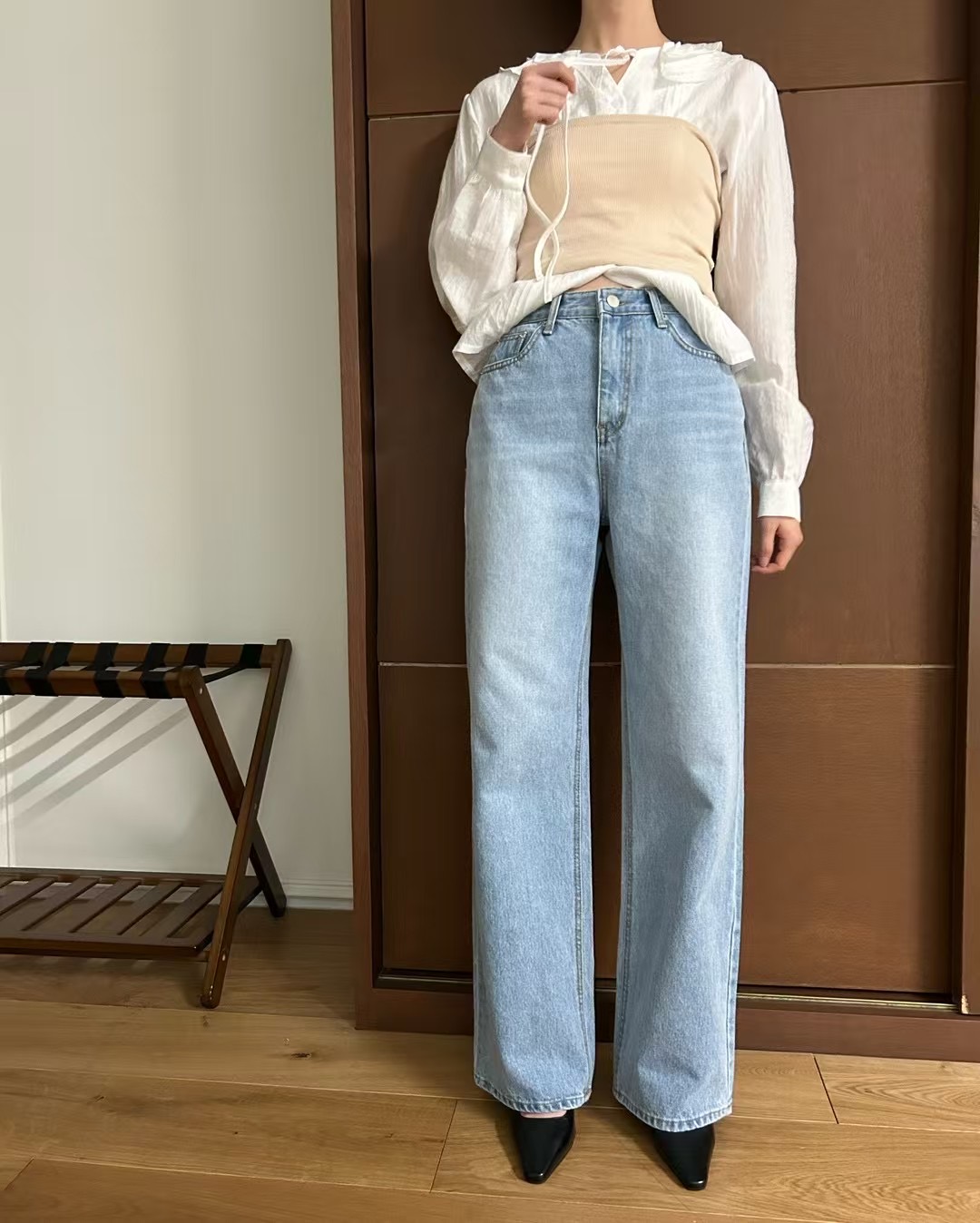 HEY BILLY直郵韓國代購㊣女裝新品休閑熱賣25春夏推薦牛仔褲HEY BILLY牛仔褲