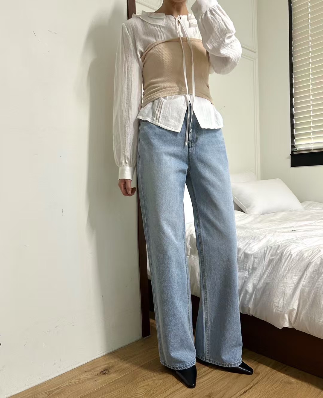 HEY BILLY直郵韓國代購㊣女裝新品休閑熱賣25春夏推薦牛仔褲HEY BILLY牛仔褲